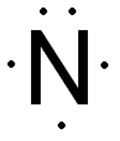 electron dot diagram for nitrogen.